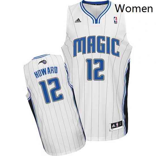 Womens Adidas Orlando Magic 12 Dwight Howard Swingman White Home NBA Jersey